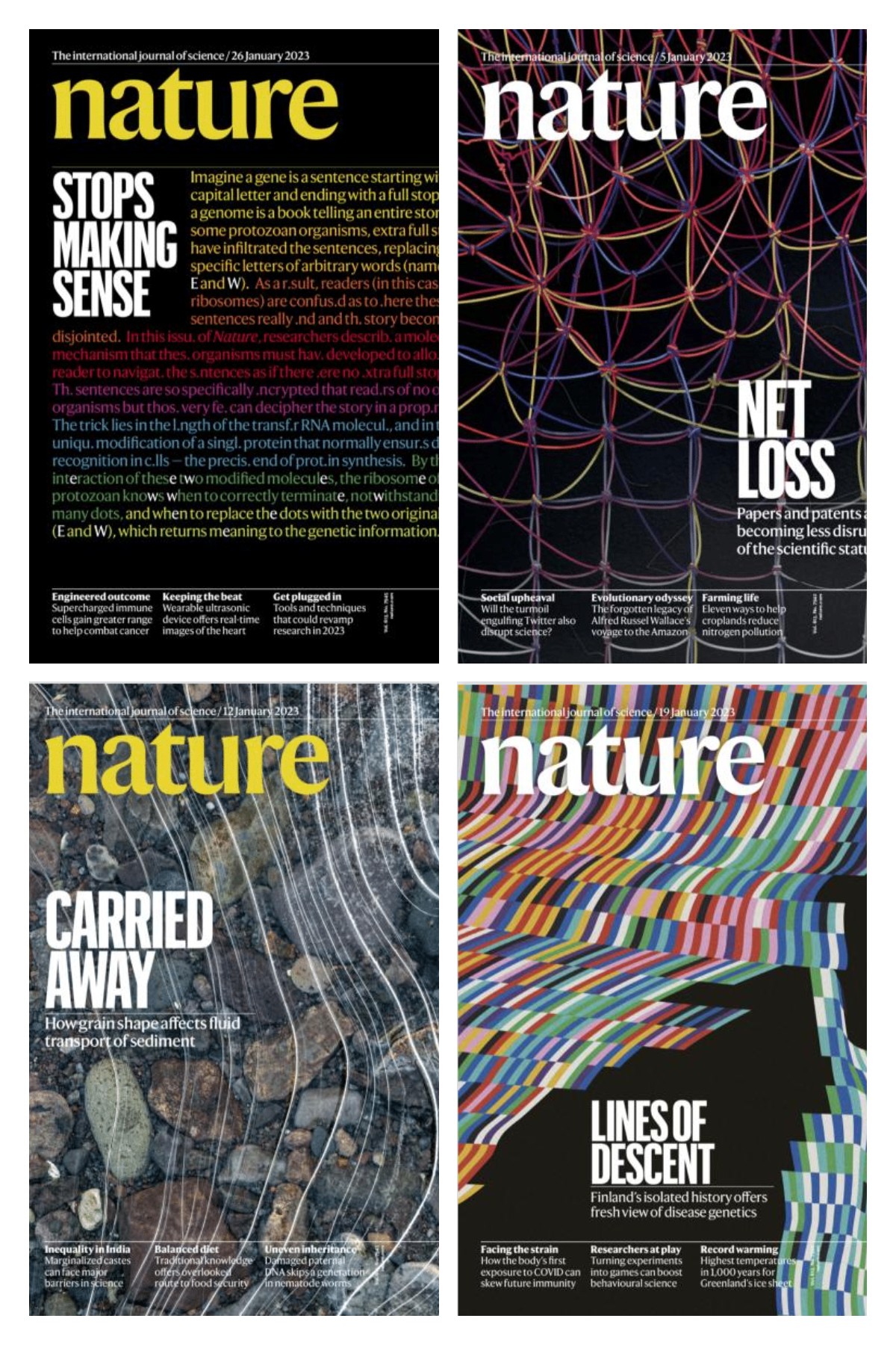 Nature 权威自然杂志 2023年1月5日-1月26日 4合刊 pdf