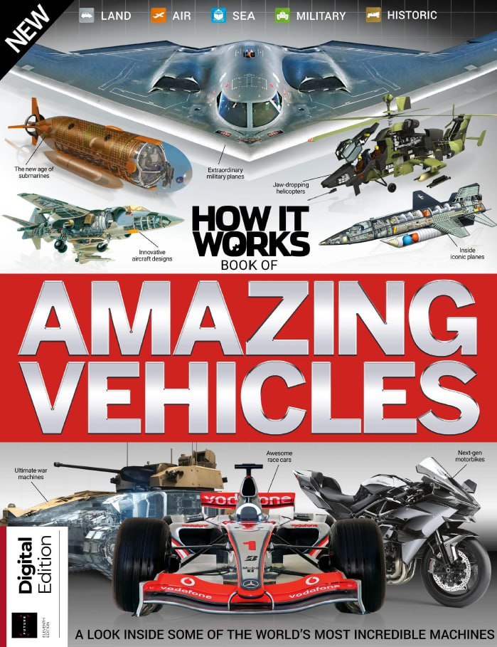 How It Works Book Of Amazing Vehicles - 11th Edition 2023-1